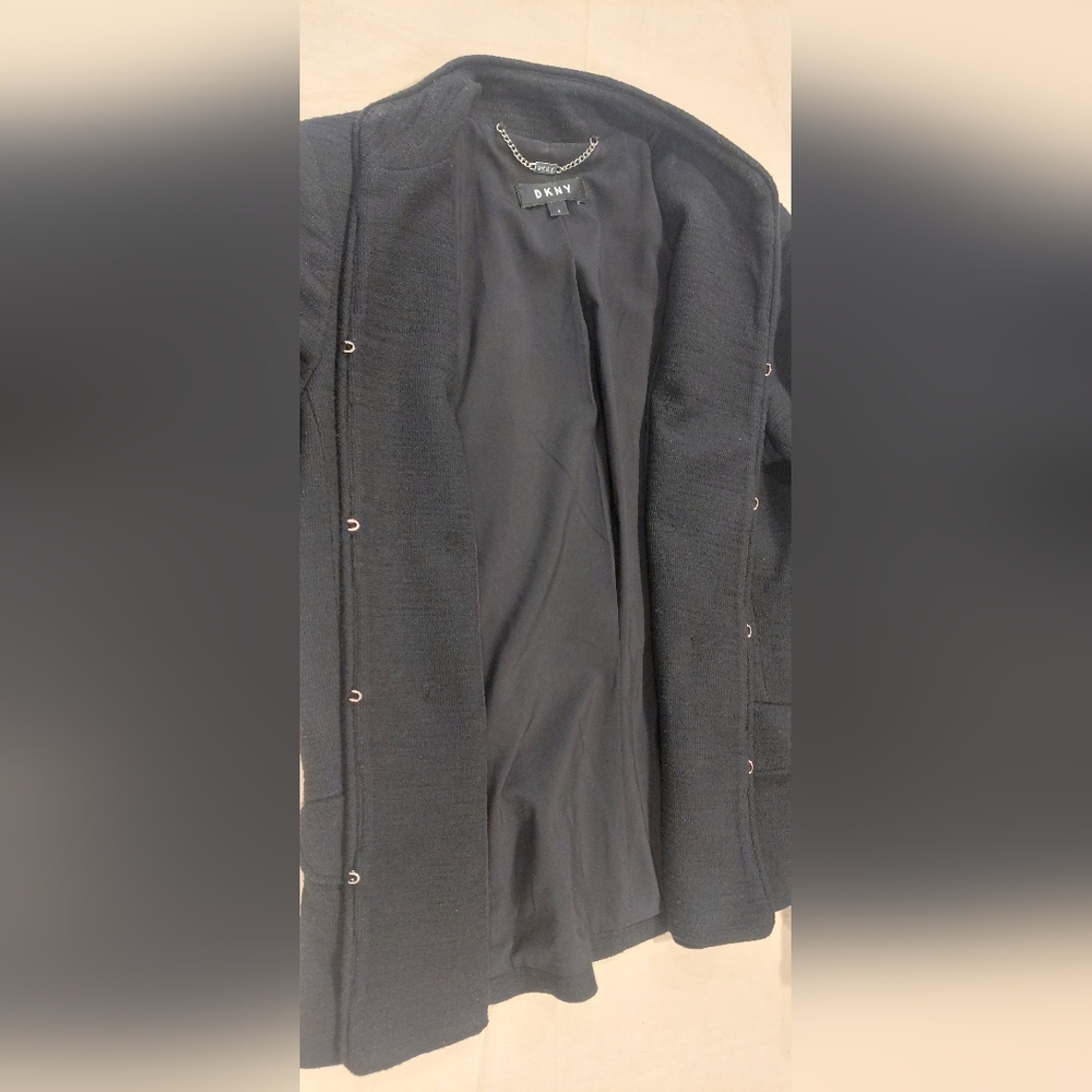 DKNY Black Blazer with Gold Accents - Picture 8 of 11